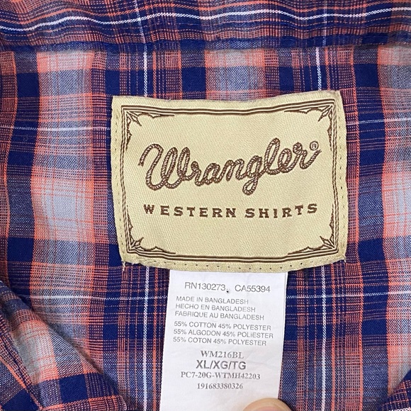 WRANGLER WESTERN PearL Snap Shirt - Picture 6 of 9